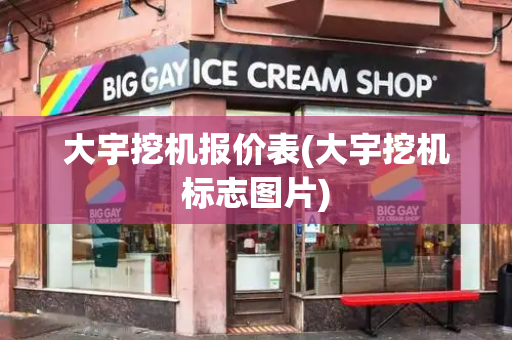 大宇挖机报价表(大宇挖机标志图片)