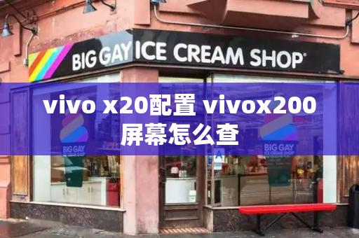 vivo x20配置 vivox200屏幕怎么查-第1张图片-星选测评