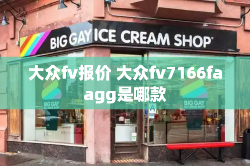 大众fv报价 大众fv7166faagg是哪款-第1张图片-星选测评