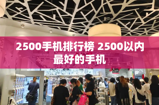 2500手机排行榜 2500以内最好的手机