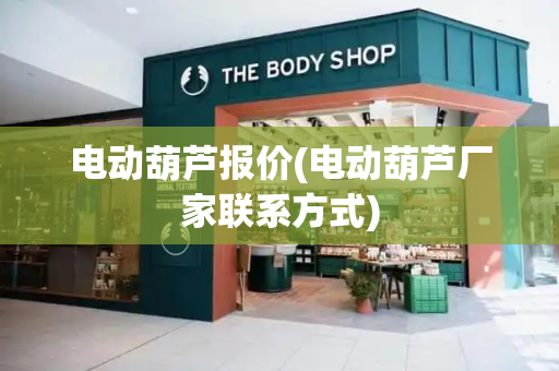 电动葫芦报价(电动葫芦厂家联系方式)