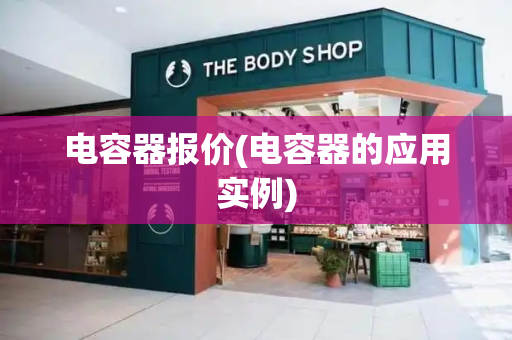 电容器报价(电容器的应用实例)-第1张图片-星选测评