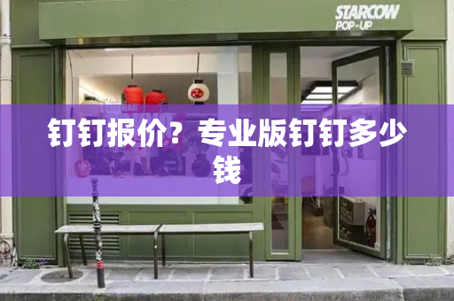 钉钉报价？专业版钉钉多少钱