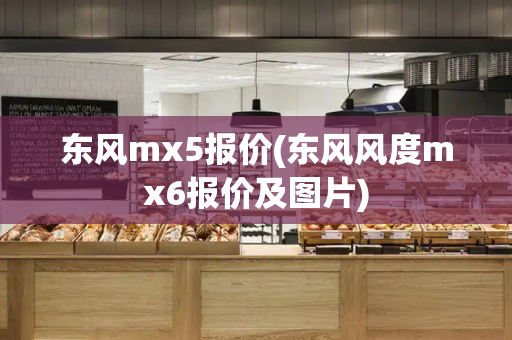东风mx5报价(东风风度mx6报价及图片)