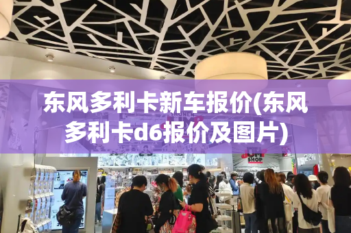 东风多利卡新车报价(东风多利卡d6报价及图片)
