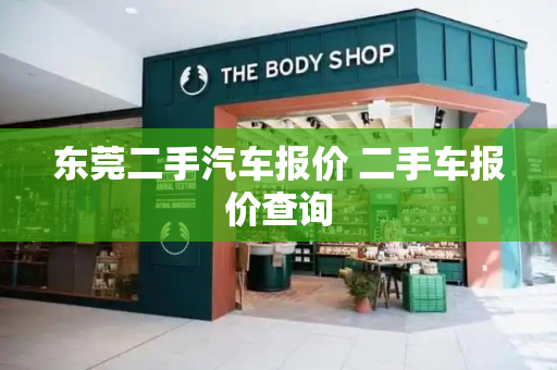 东莞二手汽车报价 二手车报价查询-第1张图片-星选测评