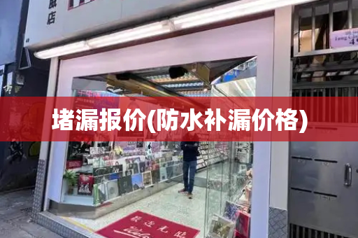 堵漏报价(防水补漏价格)