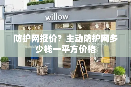 防护网报价？主动防护网多少钱一平方价格-第1张图片-星选测评