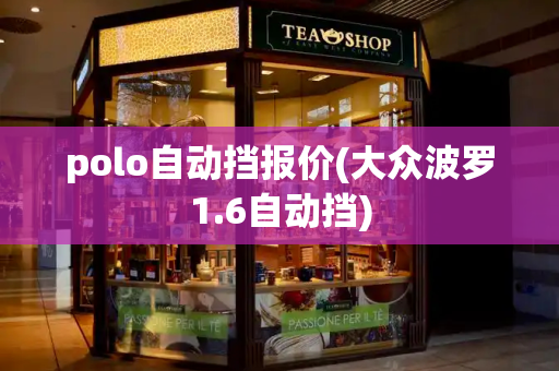 polo自动挡报价(大众波罗1.6自动挡)-第1张图片-星选测评