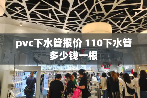 pvc下水管报价 110下水管多少钱一根