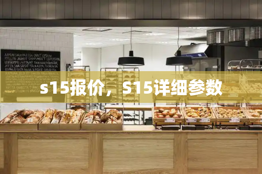 s15报价，S15详细参数