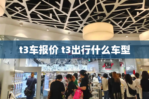 t3车报价 t3出行什么车型