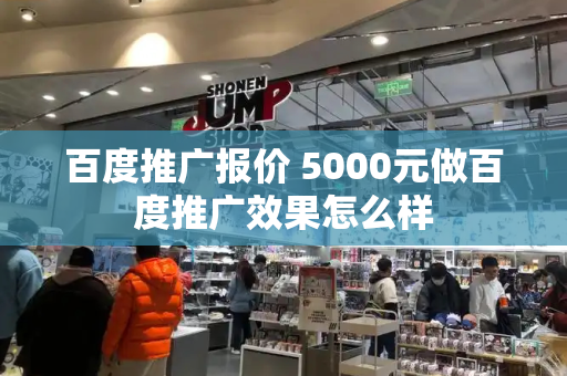 百度推广报价 5000元做百度推广效果怎么样