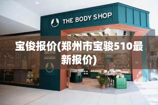 宝俊报价(郑州市宝骏510最新报价)