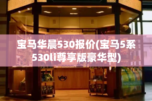 宝马华晨530报价(宝马5系530li尊享版豪华型)-第1张图片-星选测评