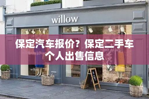 保定汽车报价？保定二手车个人出售信息-第1张图片-星选测评