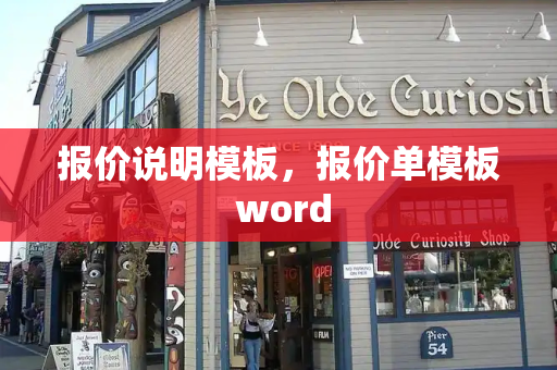 报价说明模板，报价单模板 word-第1张图片-星选测评