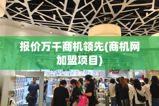 报价万千商机领先(商机网加盟项目)-第1张图片-星选测评