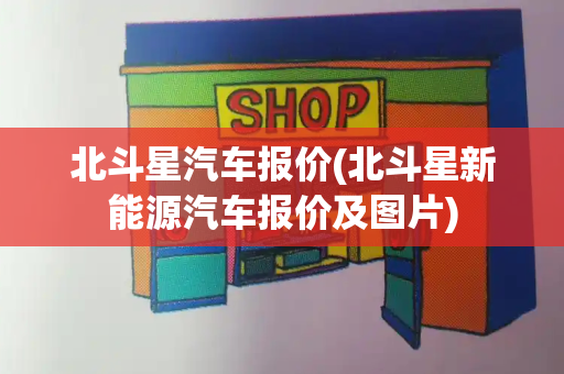 北斗星汽车报价(北斗星新能源汽车报价及图片)