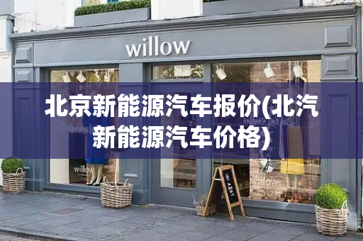 北京新能源汽车报价(北汽新能源汽车价格)
