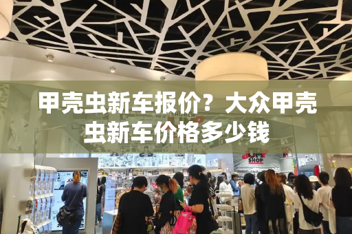 甲壳虫新车报价？大众甲壳虫新车价格多少钱-第1张图片-星选测评