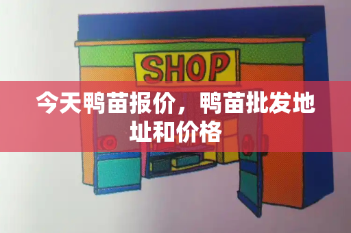 今天鸭苗报价，鸭苗批发地址和价格-第1张图片-星选测评