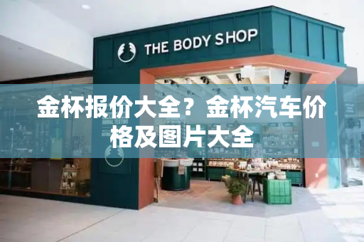 金杯报价大全？金杯汽车价格及图片大全-第1张图片-星选测评