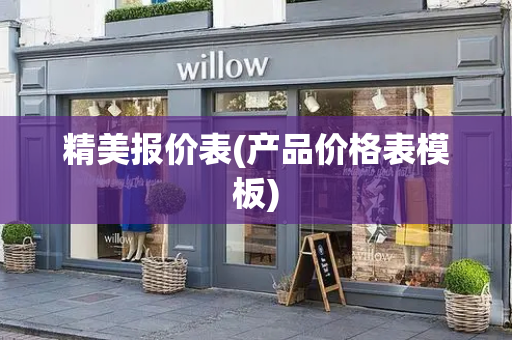 精美报价表(产品价格表模板)
