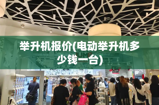 举升机报价(电动举升机多少钱一台)-第1张图片-星选测评