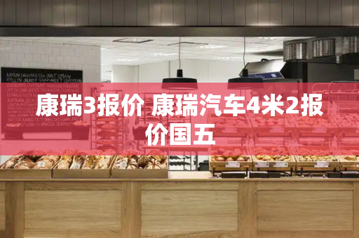 康瑞3报价 康瑞汽车4米2报价国五-第1张图片-星选测评