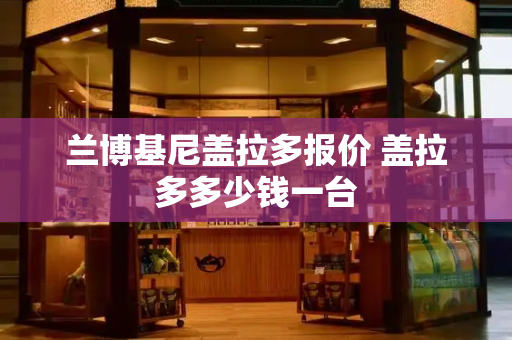 兰博基尼盖拉多报价 盖拉多多少钱一台-第1张图片-星选测评