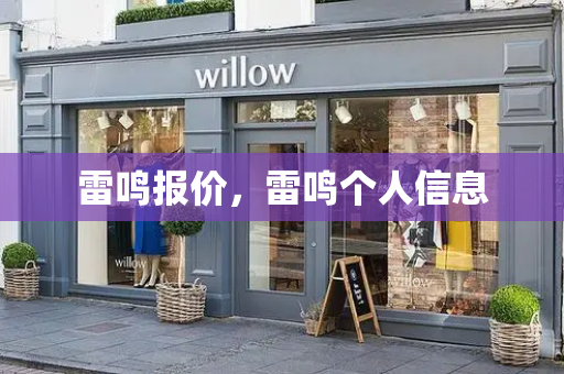 雷鸣报价，雷鸣个人信息