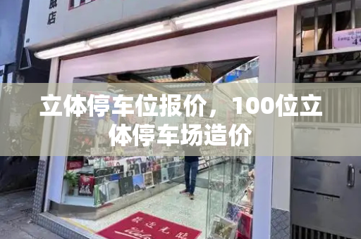 立体停车位报价，100位立体停车场造价-第1张图片-星选测评