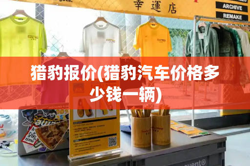 猎豹报价(猎豹汽车价格多少钱一辆)