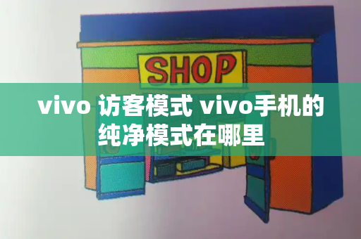 vivo 访客模式 vivo手机的纯净模式在哪里