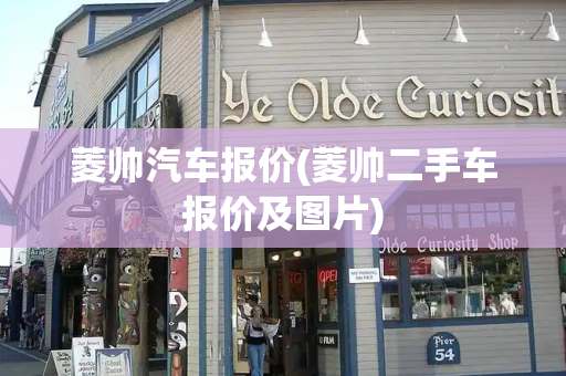 菱帅汽车报价(菱帅二手车报价及图片)