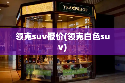 领克suv报价(领克白色suv)-第1张图片-星选测评