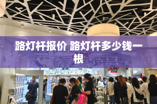 路灯杆报价 路灯杆多少钱一根-第1张图片-星选测评