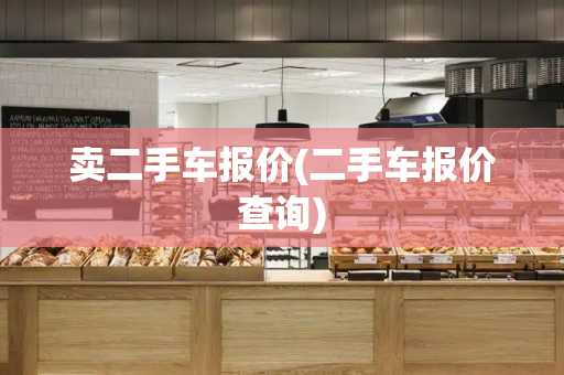 卖二手车报价(二手车报价查询)