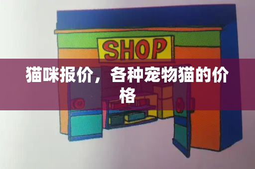 猫咪报价，各种宠物猫的价格