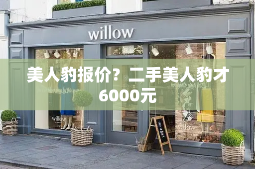 美人豹报价？二手美人豹才6000元