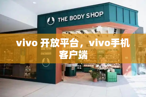 vivo 开放平台，vivo手机客户端