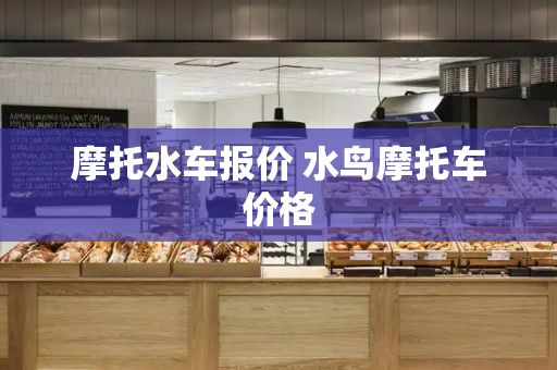摩托水车报价 水鸟摩托车价格-第1张图片-星选测评