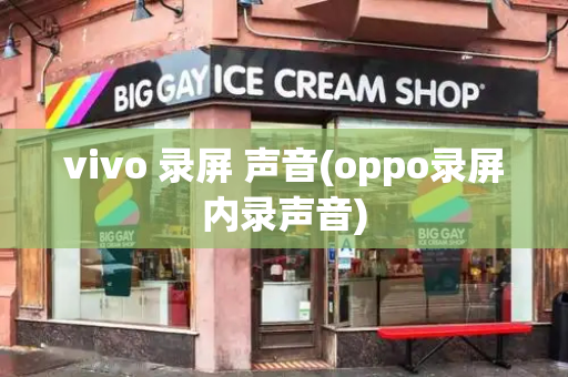 vivo 录屏 声音(oppo录屏内录声音)