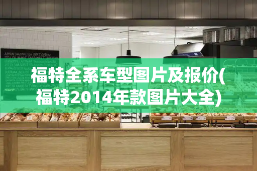 福特全系车型图片及报价(福特2014年款图片大全)-第1张图片-星选测评