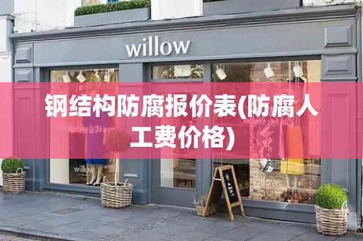 钢结构防腐报价表(防腐人工费价格)-第1张图片-星选测评