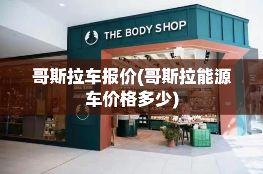 哥斯拉车报价(哥斯拉能源车价格多少)
