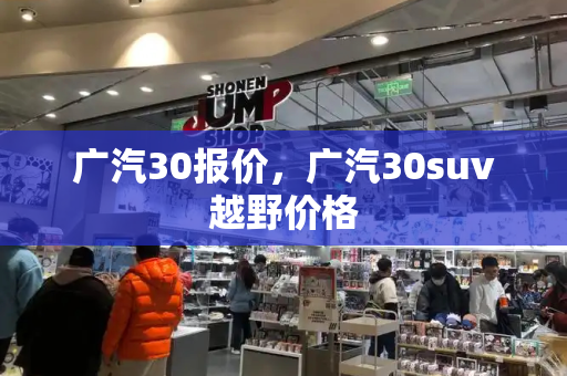 广汽30报价，广汽30suv越野价格