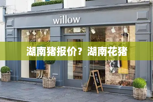 湖南猪报价？湖南花猪-第1张图片-星选测评