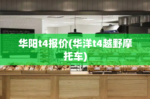 华阳t4报价(华洋t4越野摩托车)